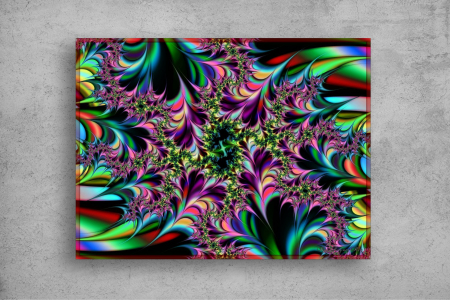 Tapet Premium Canvas - Culori amestecate abstract [1]