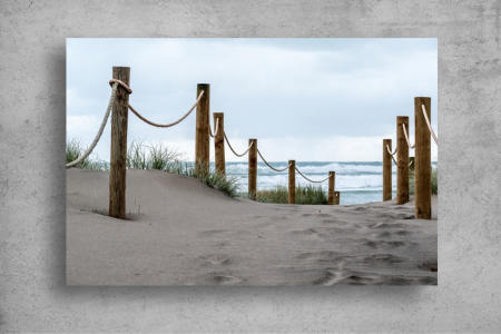 Tapet Premium Canvas - Drumul pe plaja spre ocean [1]