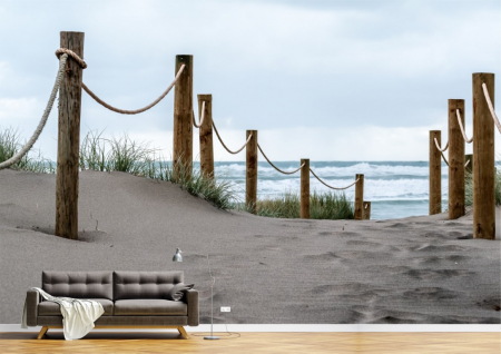 Peisaje - Tapet Premium Canvas - Drumul pe plaja spre ocean