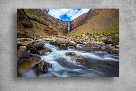 Tapet Premium Canvas - Expunere lunga raul si cascada [1]