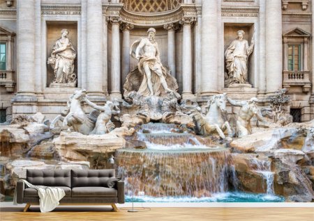 Urbane - Tapet Premium Canvas - Fantana din Trevi