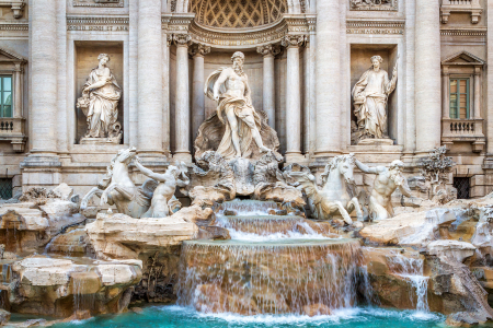 Tapet Premium Canvas - Fantana din Trevi [1]