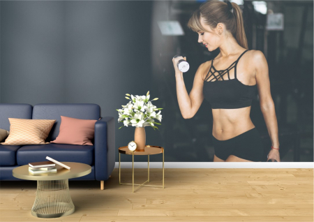 Fitness - Tapet Premium Canvas - Fitness 28