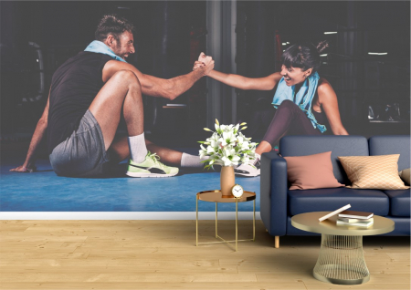 Fitness - Tapet Premium Canvas - Fitness 29