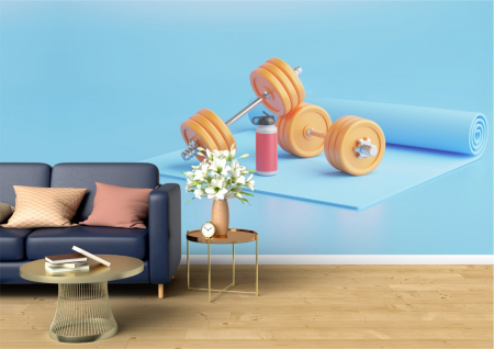Fitness - Tapet Premium Canvas - Fitness 34