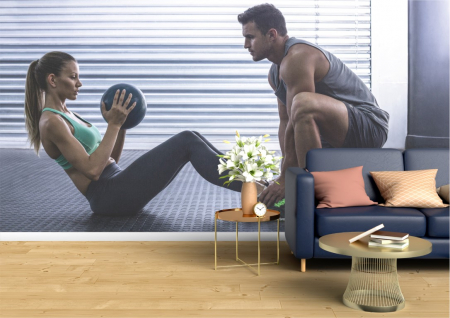 Fitness - Tapet Premium Canvas - Fitness 7