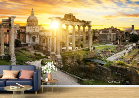 Urbane - Tapet Premium Canvas - Forumul din Roma