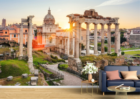 Urbane - Tapet Premium Canvas - Forumul din Roma la rasarit