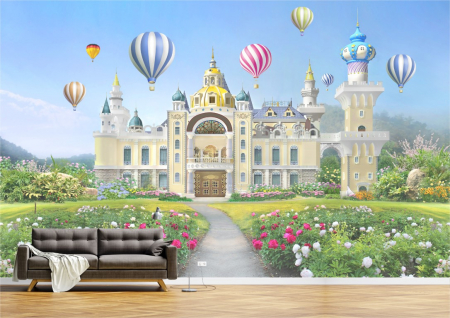 Peisaje - Tapet Premium Canvas - Gradina castelului