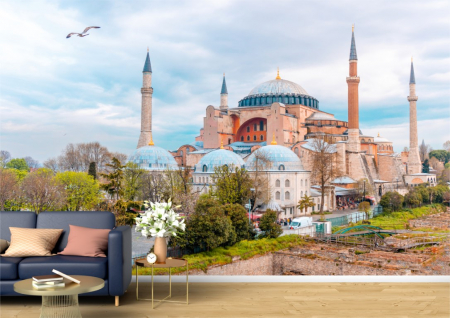 Urbane - Tapet Premium Canvas - Hagia sofia din Istanbul
