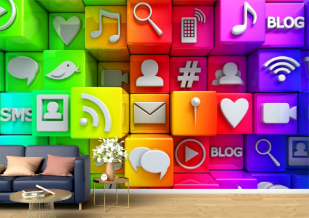 Abstract - Abstract 3D - Tapet Premium Canvas - Iconite de web abstract 3d