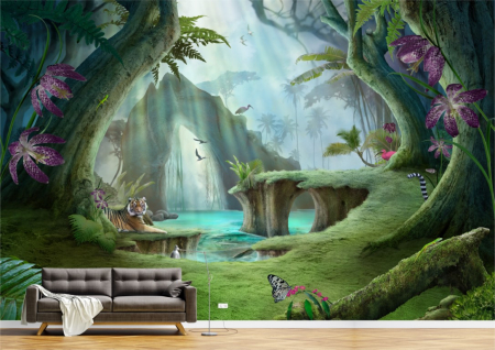 Peisaje - Tapet Premium Canvas - In jungla