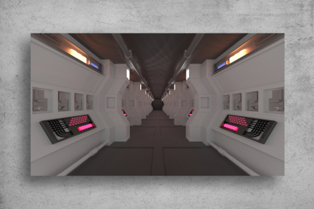 Tapet Premium Canvas - Interiorul navei spatiale [1]