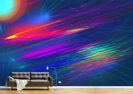 Abstract - Abstract 3D - Tapet Premium Canvas - Linii colorate abstract