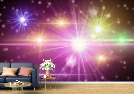 Abstract - Abstract 3D - Tapet Premium Canvas - Lumini si culori abstract