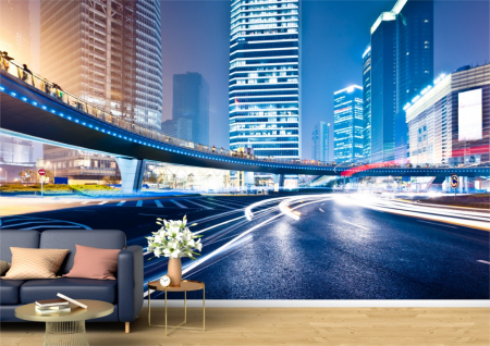 Urbane - Tapet Premium Canvas - Luminile asfaltului