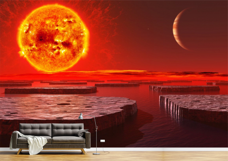 Univers - Tapet Premium Canvas - Marte abstract