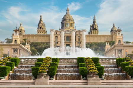 Tapet Premium Canvas - Monument din Barcelona [1]