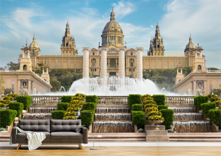 Urbane - Tapet Premium Canvas - Monument din Barcelona