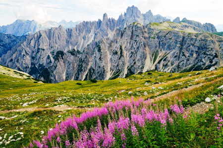 Tapet Premium Canvas - Muntele din Lavaredo [1]