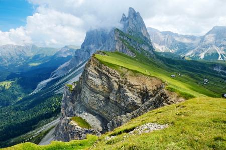 Tapet Premium Canvas - Muntele Seceda Italia [1]