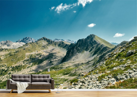 Peisaje - Tapet Premium Canvas - Muntele stancos din riviera franceza