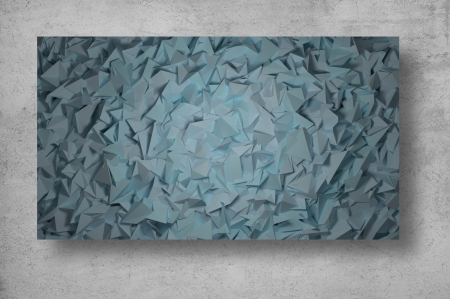 Tapet Premium Canvas - Origami 3d abstract [1]