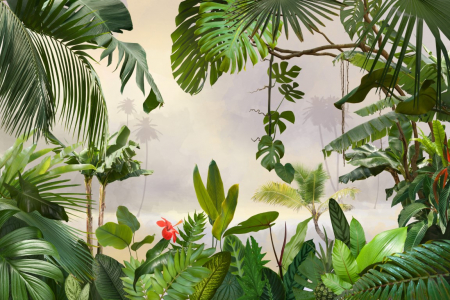 Tapet Premium Canvas - Padurea tropicala [1]