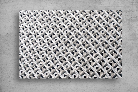 Tapet Premium Canvas - Patrate unite abstract [1]