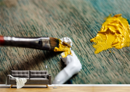 Abstract - Abstract 3D - Tapet Premium Canvas - Pensula amestecand culori
