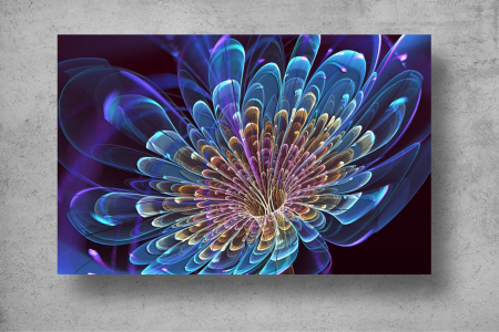 Tapet Premium Canvas - Petalele florii abstract [1]