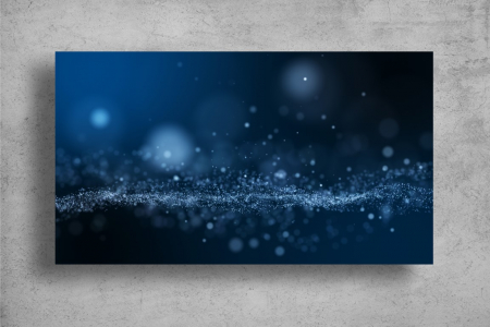 Tapet Premium Canvas - Picaturi albastre [1]