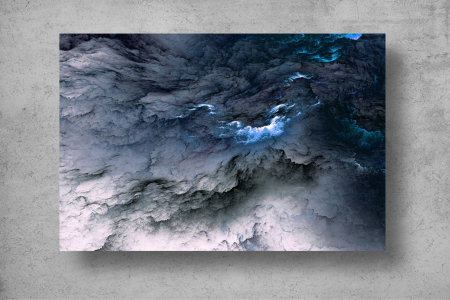 Tapet Premium Canvas - Pictura cu varf de munte abstract [1]