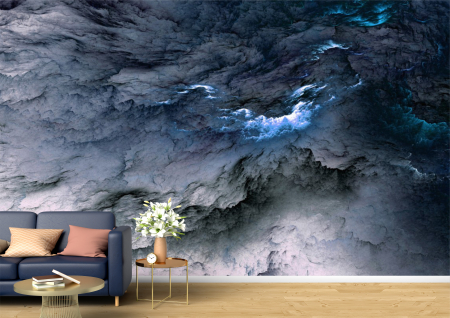 Abstract - Abstract 3D - Tapet Premium Canvas - Pictura cu varf de munte abstract
