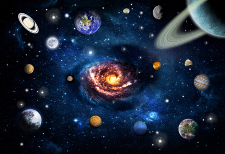 Tapet canvas premium - Planetele si Cerul [1]