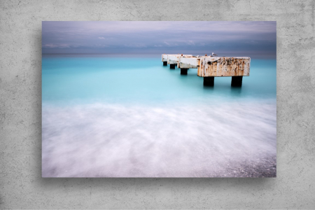 Tapet Premium Canvas - Pontonul ruginit in Coasta de Azur [1]