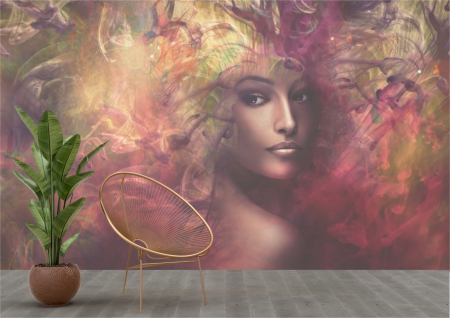 Tapet - Tapet Premium Canvas - Portret femeie