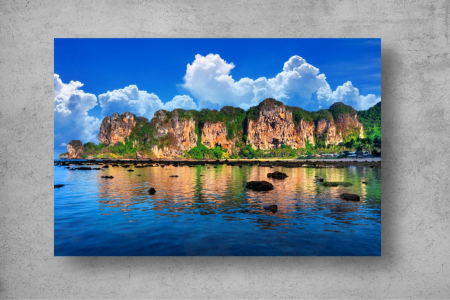 Tapet Premium Canvas - Reflexia din apa pe plaja din Thailanda [1]