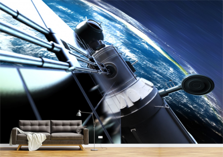 Abstract - Abstract 3D - Tapet Premium Canvas - Satelit in spatiu