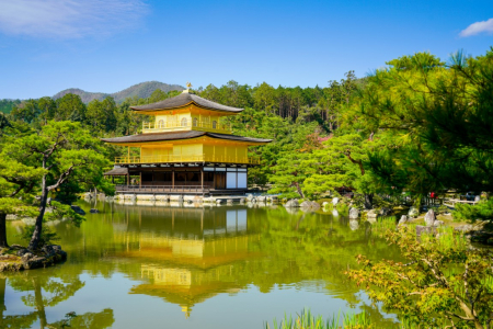 Tapet Premium Canvas - Templul din Kyoto [1]