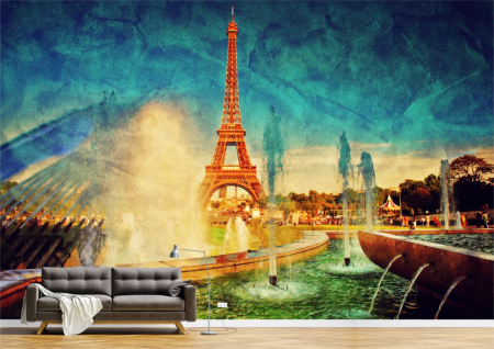 Urbane - Tapet Premium Canvas - Turnul Eiffel vintage