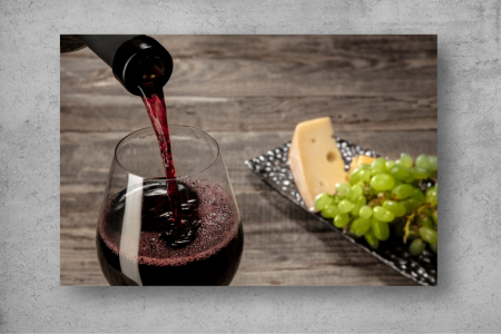 Tapet Premium Canvas - Vin si cascaval [1]