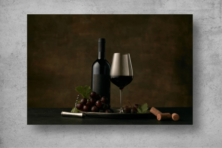 Tapet Premium Canvas - Vin si struguri [1]