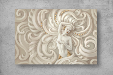 Tapet Premium Canvas - Zeita abstract 3d [1]