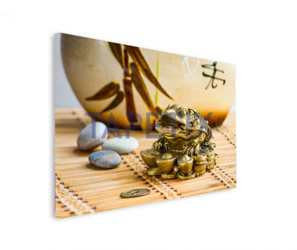 Tablou Gold Feng-Shui Frog [2]