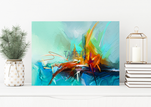 Tablou Abstract Colorful Oil Painting [1]