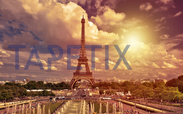 Tablou Silhouette of the Eiffel Tower [4]