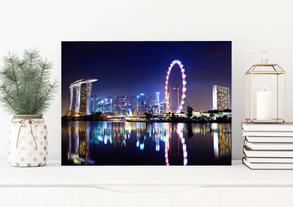 Tablou Singapore City Skyline at night [1]