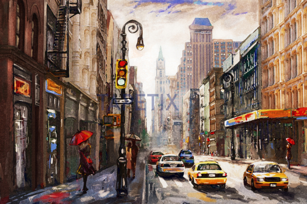 Tablou Animated Street View of New York [4]