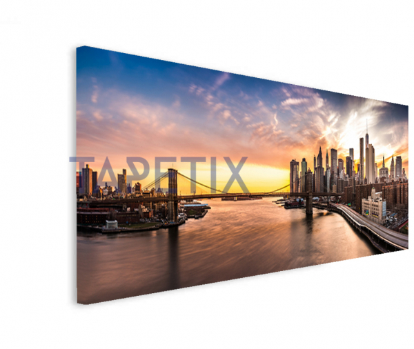 Tablou Brooklyn Bridge Panorama at Sunset [1]